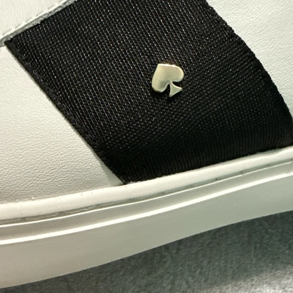 kate spade White and Black Leather Sneakers NWOT